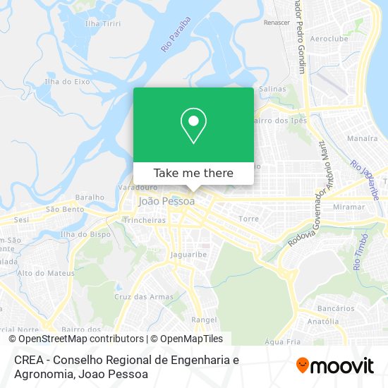 CREA - Conselho Regional de Engenharia e Agronomia map