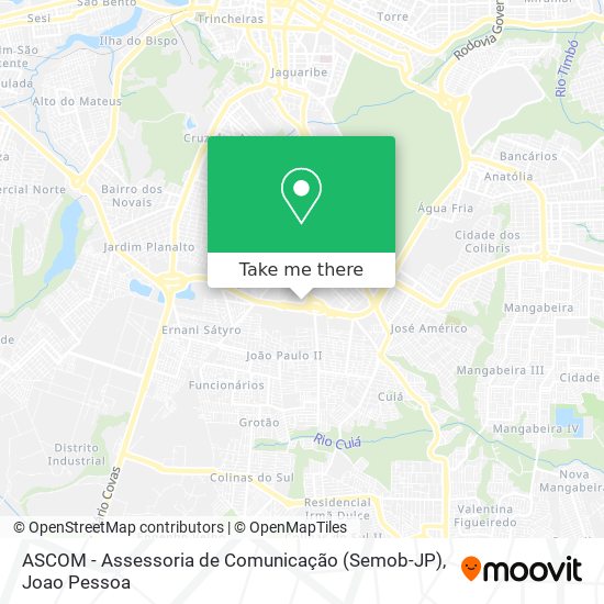 ASCOM - Assessoria de Comunicação  (Semob-JP) map