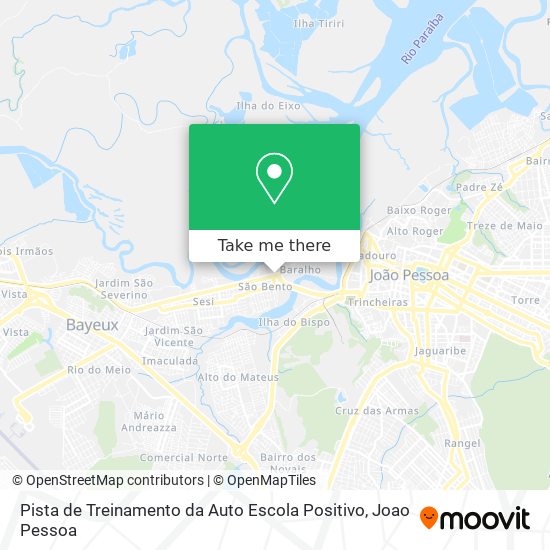 Pista de Treinamento da Auto Escola Positivo map