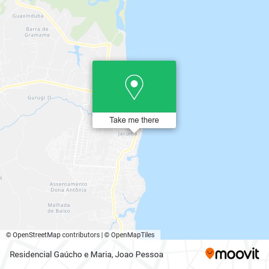 Mapa Residencial Gaúcho e Maria