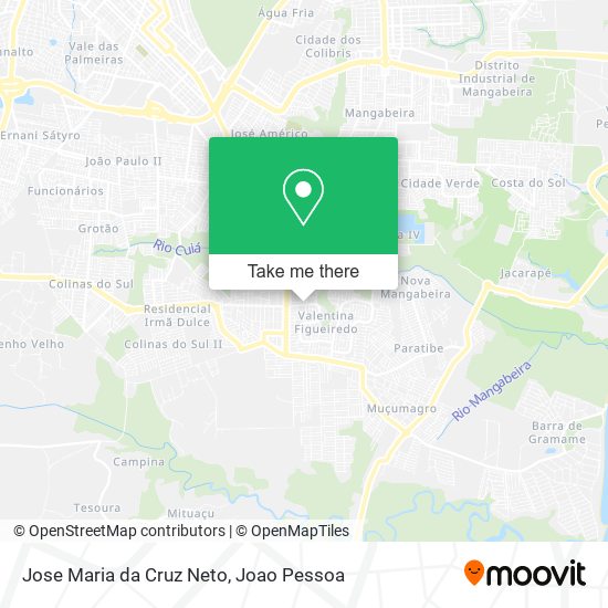 Mapa Jose Maria da Cruz Neto