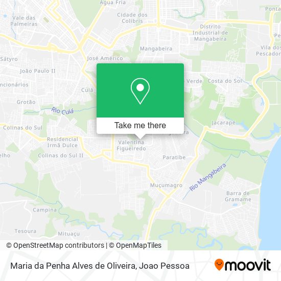 Mapa Maria da Penha Alves de Oliveira
