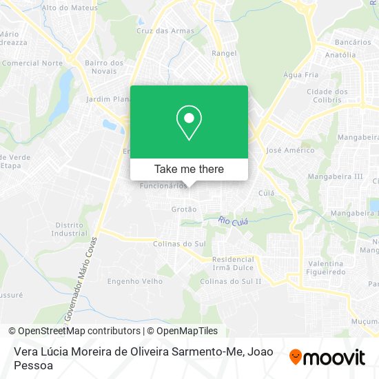 Vera Lúcia Moreira de Oliveira Sarmento-Me map