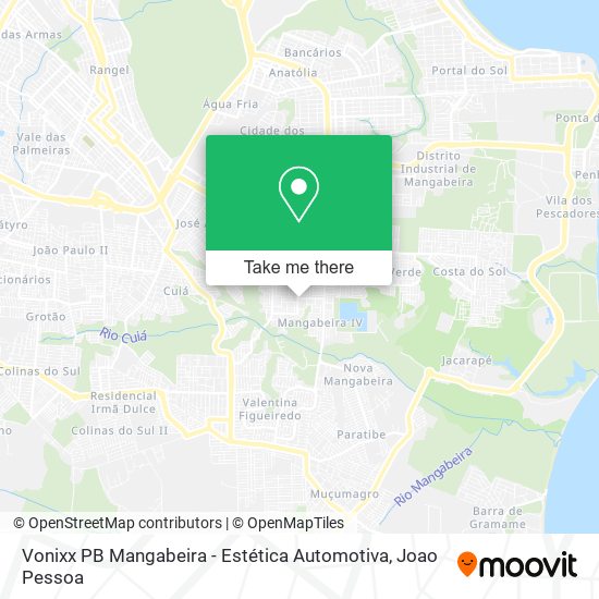 Vonixx PB Mangabeira - Estética Automotiva map