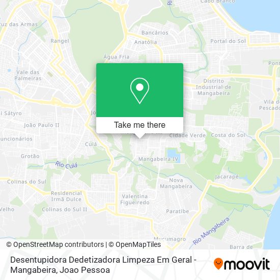Desentupidora Dedetizadora Limpeza Em Geral - Mangabeira map