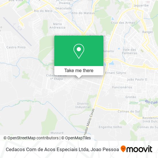 Cedacos Com de Acos Especiais Ltda map