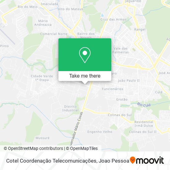 Cotel Coordenação Telecomunicações map