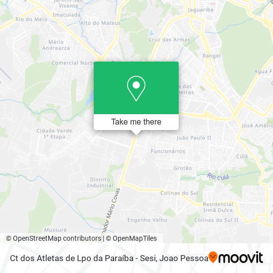 Ct dos Atletas de Lpo da Paraíba - Sesi map