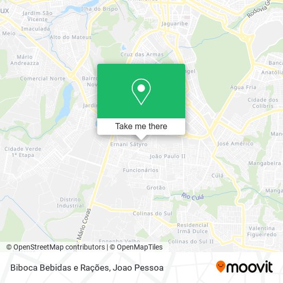 Biboca Bebidas e Rações map