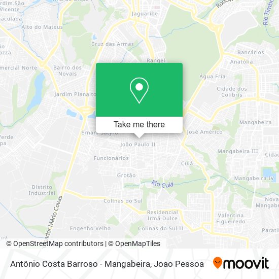 Antônio Costa Barroso - Mangabeira map