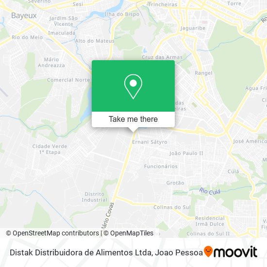 Distak Distribuidora de Alimentos Ltda map