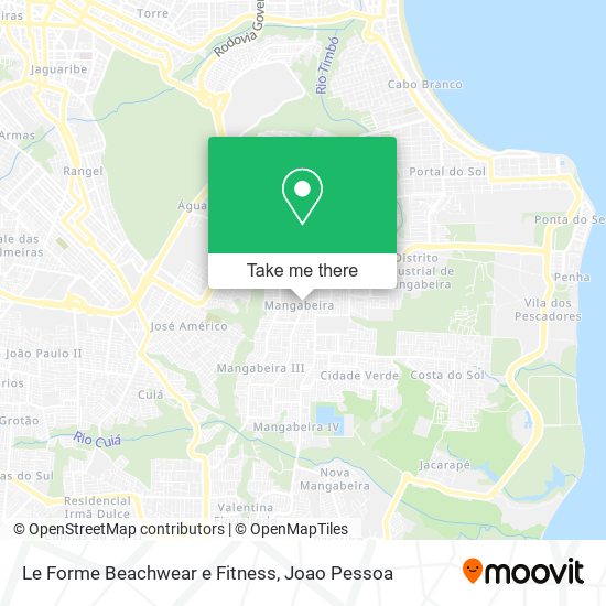 Le Forme Beachwear e Fitness map