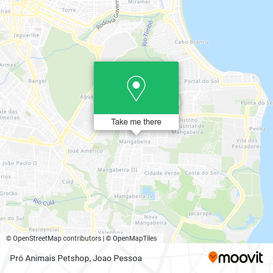 Pró Animais Petshop map