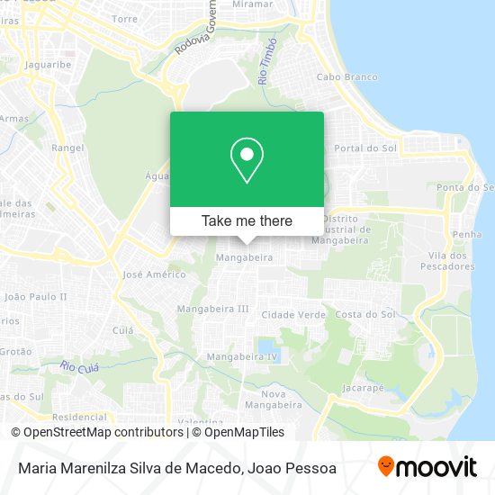 Mapa Maria Marenilza Silva de Macedo