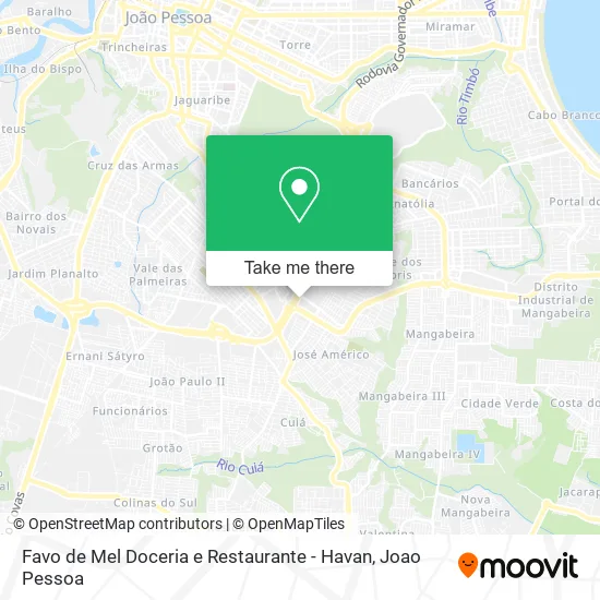 Favo de Mel Doceria e Restaurante - Havan map