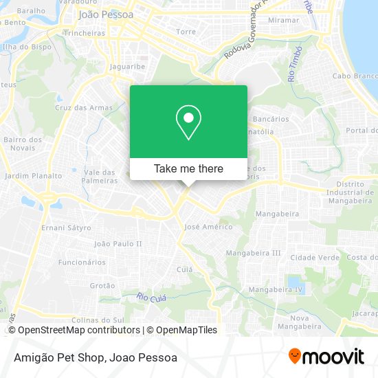 Amigão Pet Shop map