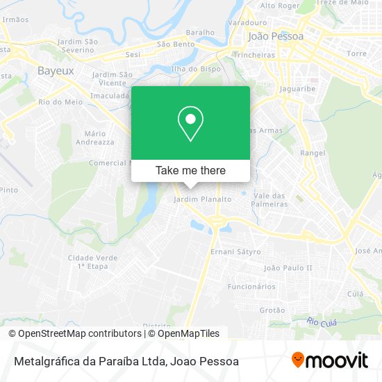 Mapa Metalgráfica da Paraíba Ltda