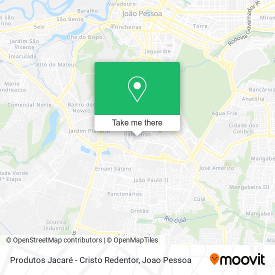 Produtos Jacaré - Cristo Redentor map