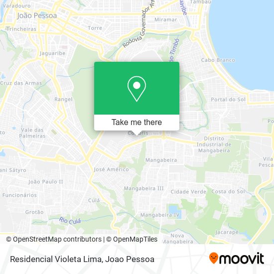 Residencial Violeta Lima map