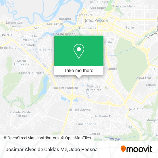 Josimar Alves de Caldas Me map