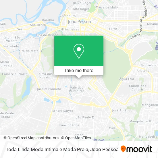 Toda Linda Moda Intima e Moda Praia map