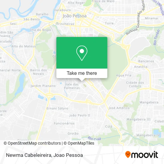 Newma Cabeleireira map