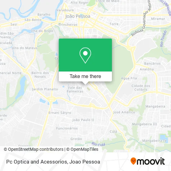 Pc Optica and Acessorios map