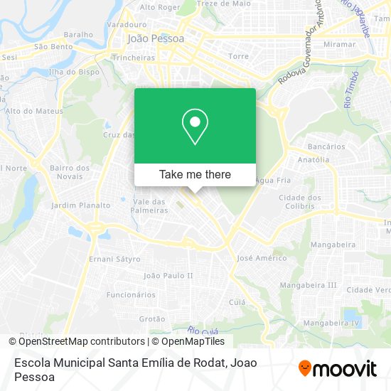 Mapa Escola Municipal Santa Emília de Rodat