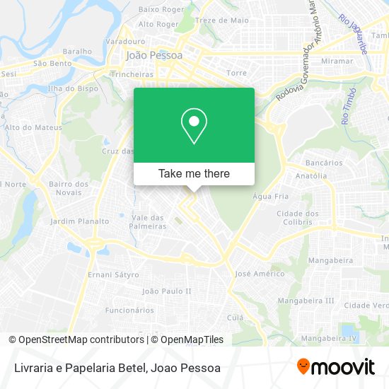 Mapa Livraria e Papelaria Betel