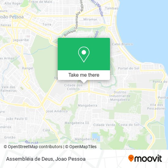 Assembléia de Deus map