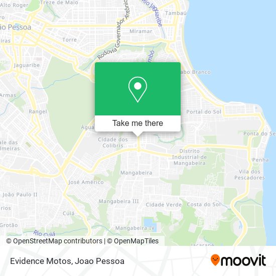 Evidence Motos map