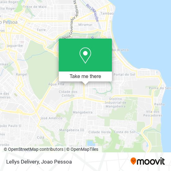 Lellys Delivery map