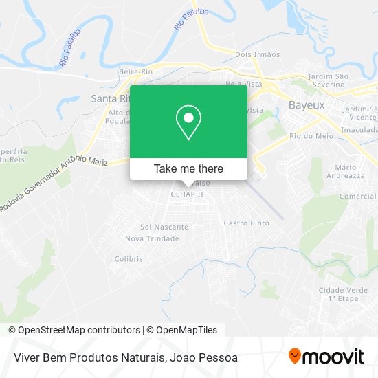 Viver Bem Produtos Naturais map