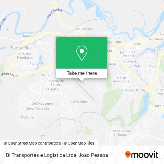 Mapa Bl Transportes e Logística Ltda