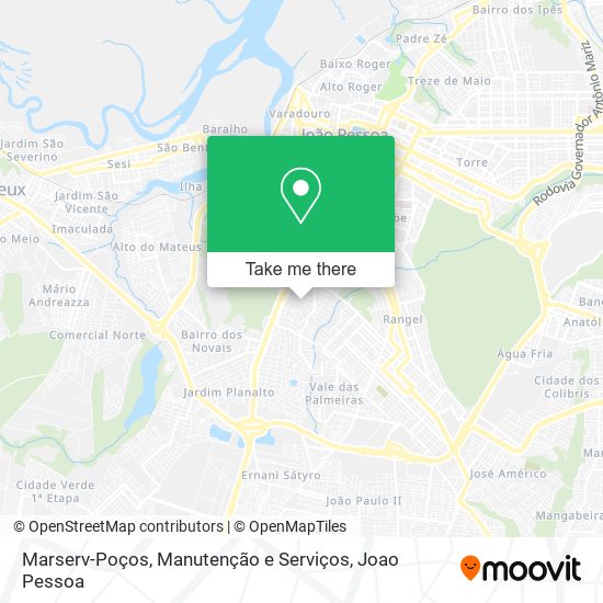 Marserv-Poços, Manutenção e Serviços map