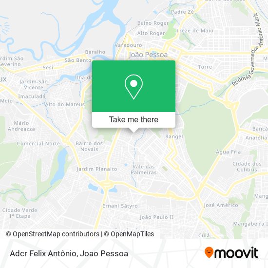 Adcr Felix Antônio map