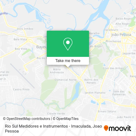Rio Sul Medidores e Instrumentos - Imaculada map