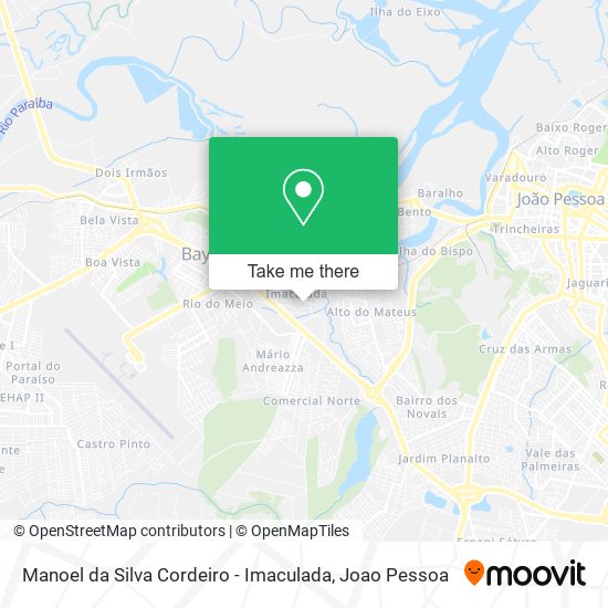 Manoel da Silva Cordeiro - Imaculada map