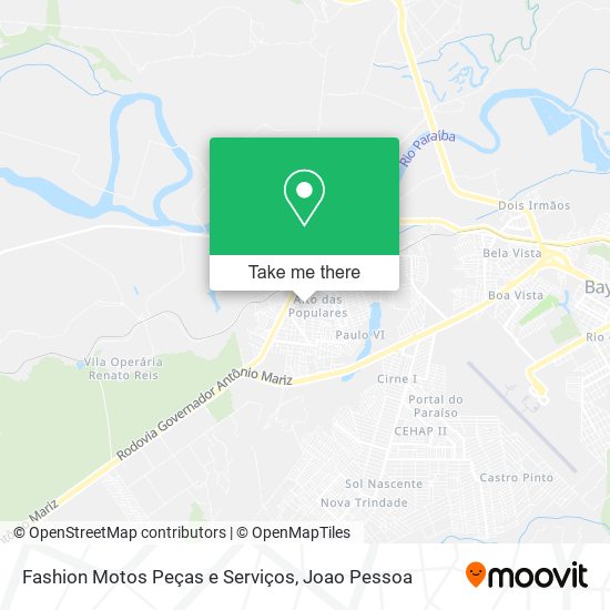 Mapa Fashion Motos Peças e Serviços