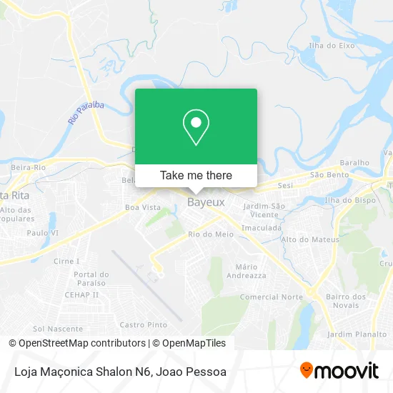 Loja Maçonica Shalon N6 map
