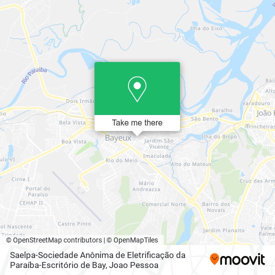 Mapa Saelpa-Sociedade Anônima de Eletrificação da Paraíba-Escritório de Bay
