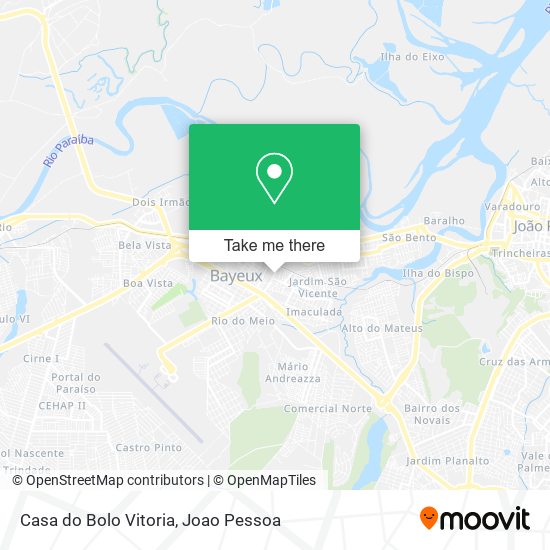 Mapa Casa do Bolo Vitoria