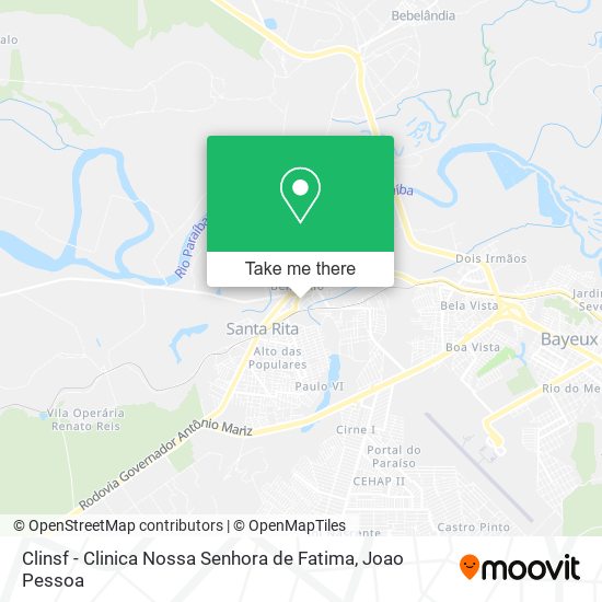 Clinsf - Clinica Nossa Senhora de Fatima map