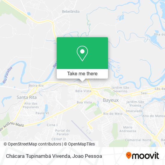 Mapa Chácara Tupinambá Vivenda