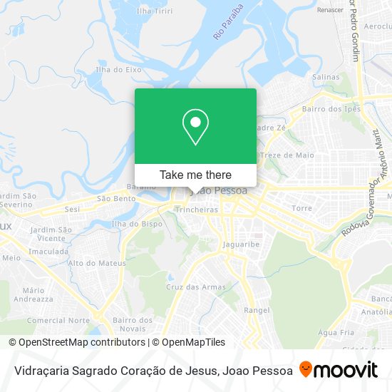 Vidraçaria Sagrado Coração de Jesus map