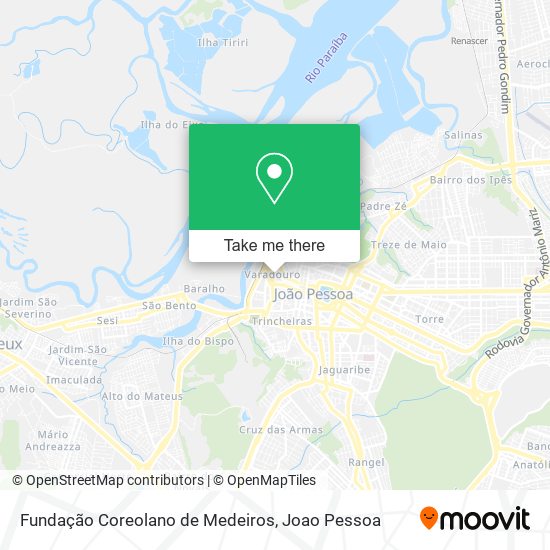Fundação Coreolano de Medeiros map