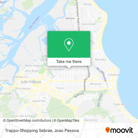 Trappo-Shopping Sebrae map