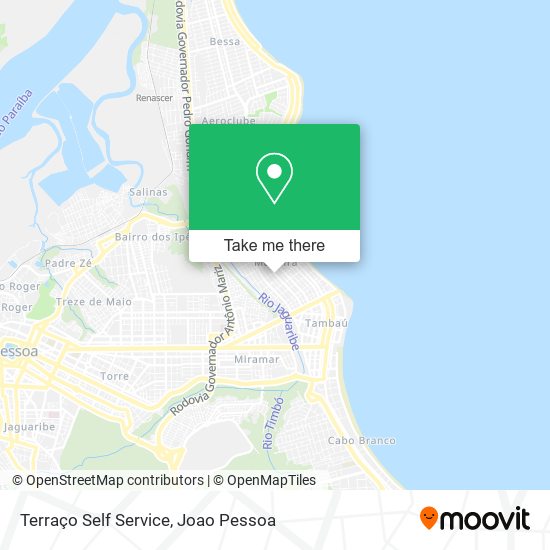 Terraço Self Service map