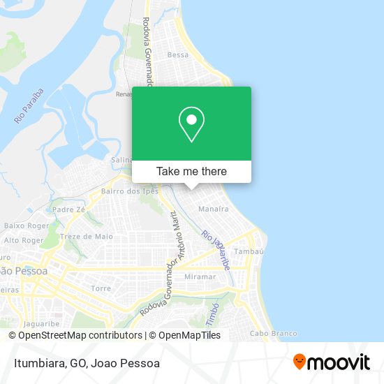 Itumbiara, GO map