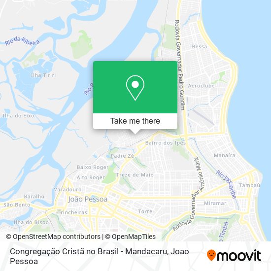 Congregação Cristã no Brasil - Mandacaru map